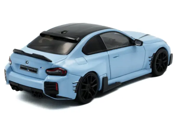 2023 BMW M2 M Performance Zandvoort Blue with Black Top 1/43 Diecast Model Car by Solido #3