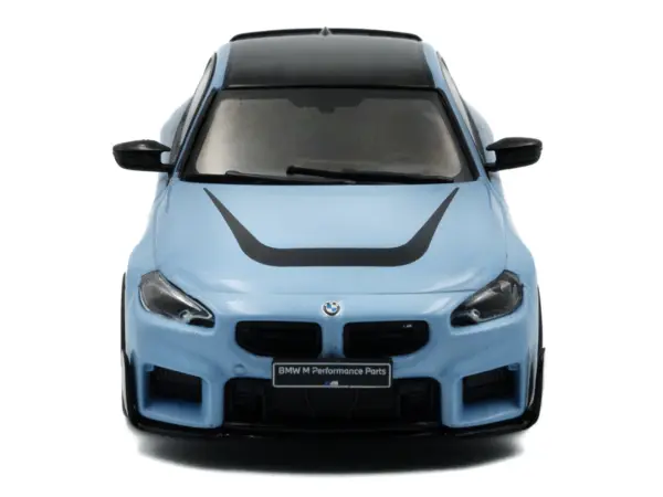 2023 BMW M2 M Performance Zandvoort Blue with Black Top 1/43 Diecast Model Car by Solido #4
