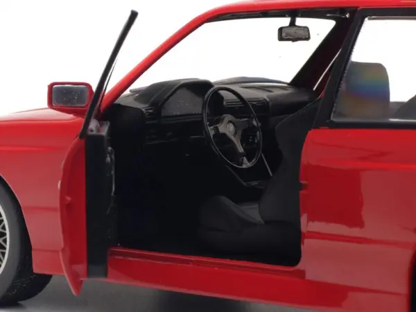 1986 BMW E30 M3 Red 1/18 Diecast Model Car by Solido #3