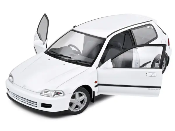 1991 Honda Civic (EG6) RHD (Right Hand Drive) Frost White 1/18 Diecast Model Car by Solido #2