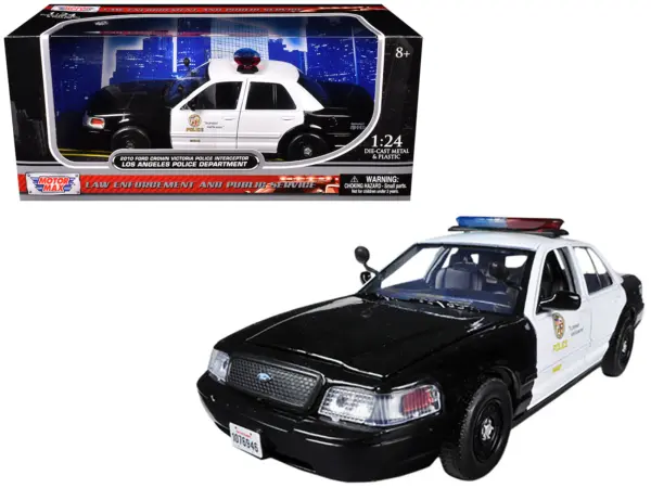 2010 Ford Crown Victoria LAPD Los Angeles Police Department Car 1/24 Diecast Car Model by Motormax #1