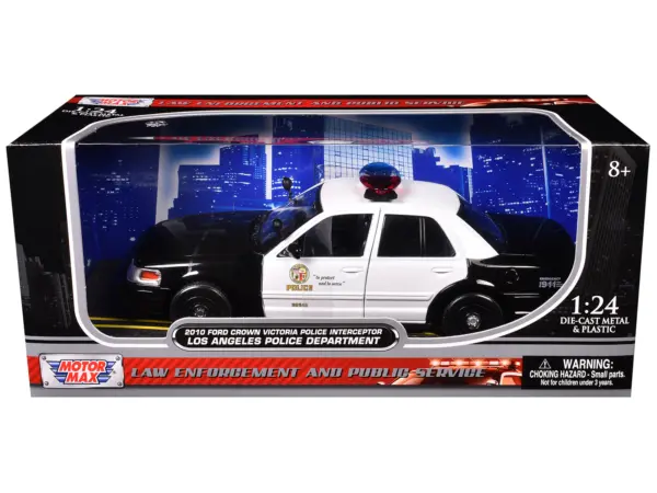 2010 Ford Crown Victoria LAPD Los Angeles Police Department Car 1/24 Diecast Car Model by Motormax #3
