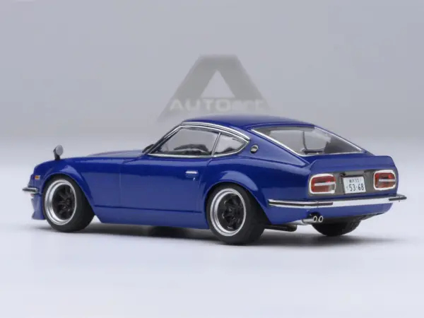 Nissan Fairlady Z RHD (Right Hand Drive) "Akuma No Z" Blue Metallic "Wangan Midnight - Comic #1 Version" Manga 1/64 Model Car by Autoart #3
