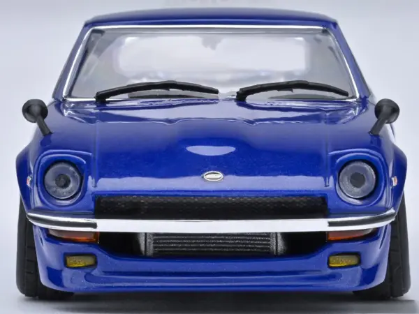 Nissan Fairlady Z RHD (Right Hand Drive) "Akuma No Z" Blue Metallic "Wangan Midnight - Comic #1 Version" Manga 1/64 Model Car by Autoart #4