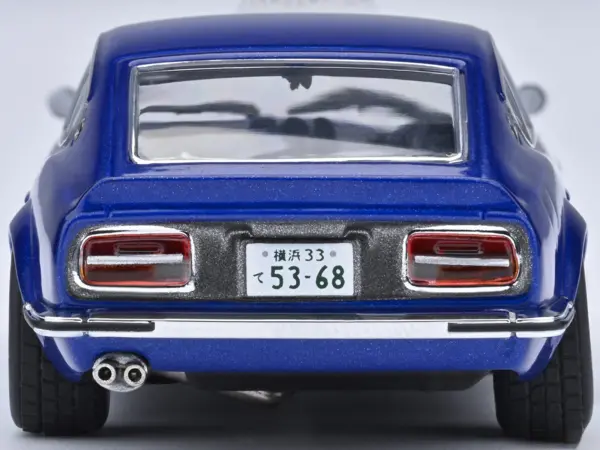 Nissan Fairlady Z RHD (Right Hand Drive) "Akuma No Z" Blue Metallic "Wangan Midnight - Comic #1 Version" Manga 1/64 Model Car by Autoart #5