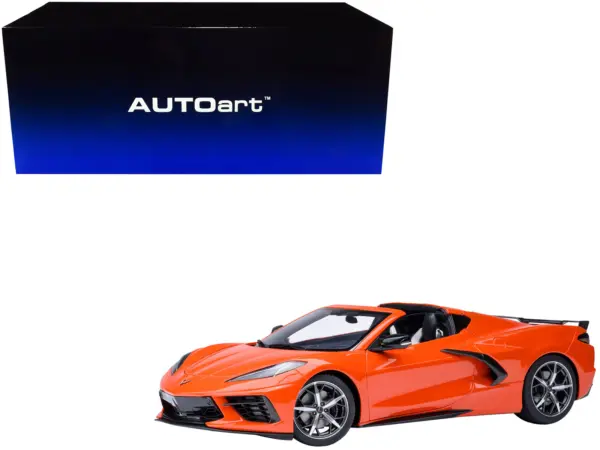 2020 Chevrolet Corvette C8 Stingray Sebring Orange 1/18 Model Car by Autoart #1