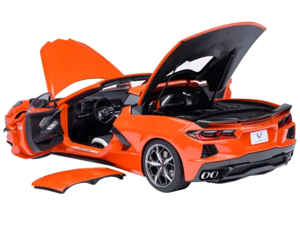 2020 Chevrolet Corvette C8 Stingray Sebring Orange 1/18 Model Car by Autoart #2