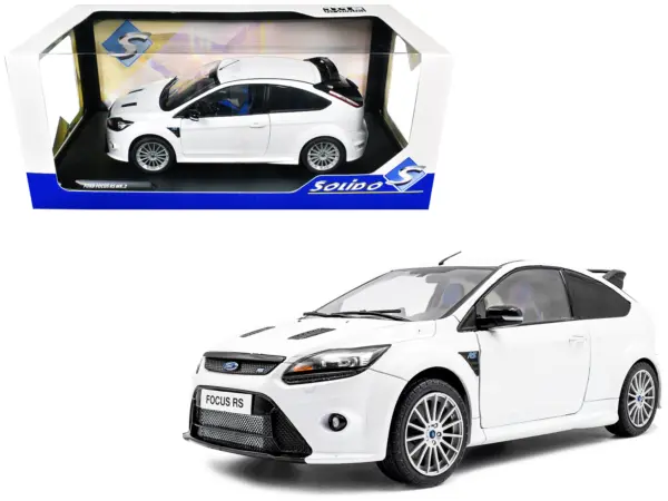 2009 Ford Focus RS MK2 Frozen White 1/18 Diecast Model Car by Solido #1