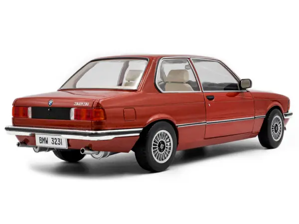 1980 BMW 323i Ruby Red Metallic 1/18 Diecast Model Car by Solido #4