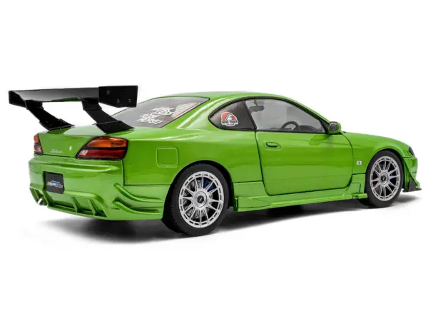 1999 Nissan Silvia S15 Spec-R Aero RHD (Right Hand Drive) "Never Satisfied" Green Metallic 1/18 Diecast Model Car by Solido #4