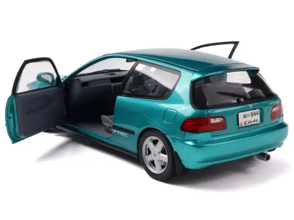 1991 Honda Civic (EG6) RHD (Right Hand Drive) Aztec Green Metallic 1/18 Diecast Model Car by Solido #2