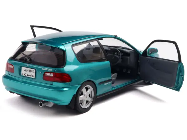 1991 Honda Civic (EG6) RHD (Right Hand Drive) Aztec Green Metallic 1/18 Diecast Model Car by Solido #3