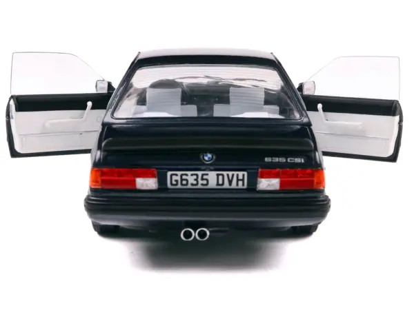 1984 BMW 635 CSI (E24) Macau Blue Metallic 1/18 Diecast Model Car by Solido #4