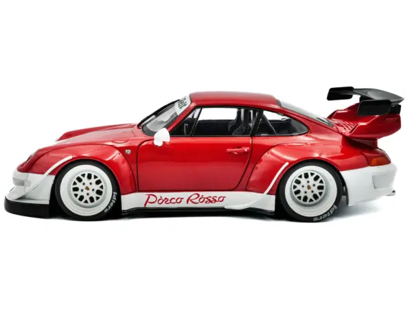 2020 RWB Bodykit "Porco Rosso" Red and White 1/18 Diecast Model Car by Solido #3
