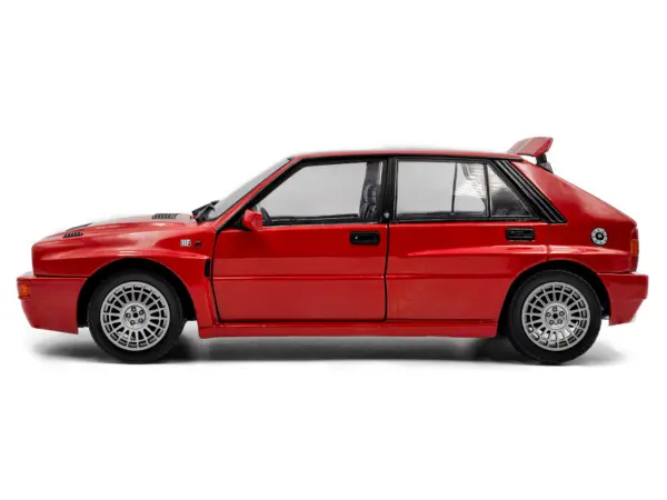 1995 Lancia Delta HF Integrale Edizione Finale Red with Stripes 1/18 Diecast Model Car by Solido #3