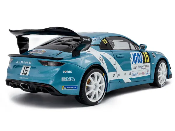 Alpine A110 Rallye GT+ #15 Raphael Astier - Denis Giraudet "Rallye Du Mont Blanc" (2024) "Competition" Series 1/18 Diecast Model Car by Solido #4