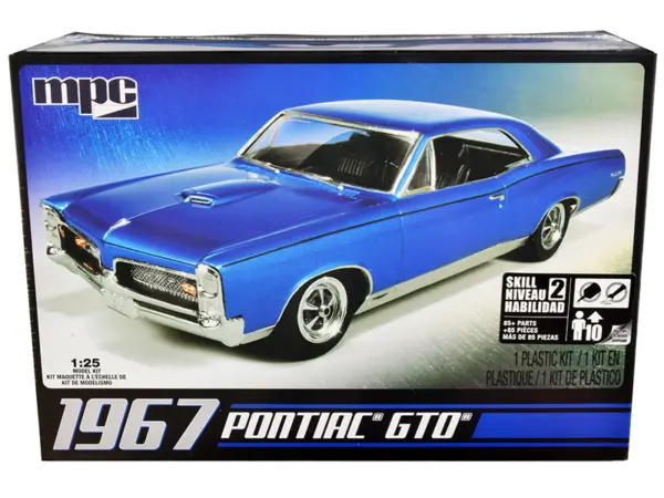 Skill 2 Model Kit 1967 Pontiac GTO 1/25 Scale Model by MPC #1
