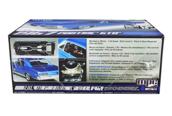 Skill 2 Model Kit 1967 Pontiac GTO 1/25 Scale Model by MPC #3