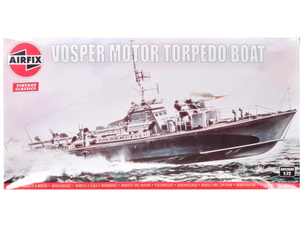 Level 3 Model Kit Vosper Motor Torpedo Boat 1/72 Plastic Model Kit by Airfix #1