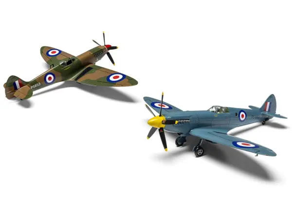 Level 2 Model Kit Supermarine Spitfire PR.XIX Fighter Aircraft with 3 Scheme Options 1/48 Plastic Model Kit by Airfix #3