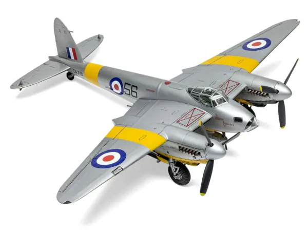 Level 2 Model Kit De Havilland Mosquito B.XVI/B.35/TT.35 Aircraft with 3 Scheme Options 1/72 Plastic Model Kit by Airfix #3