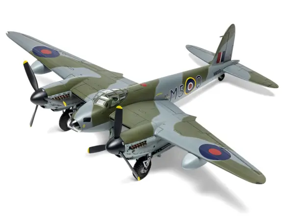 Level 2 Model Kit De Havilland Mosquito B.XVI/B.35/TT.35 Aircraft with 3 Scheme Options 1/72 Plastic Model Kit by Airfix #4