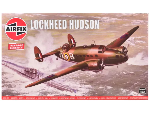 Level 2 Model Kit Lockheed Hudson Light Bomber Aircraft 1/72 Plastic Model Kit by Airfix #1