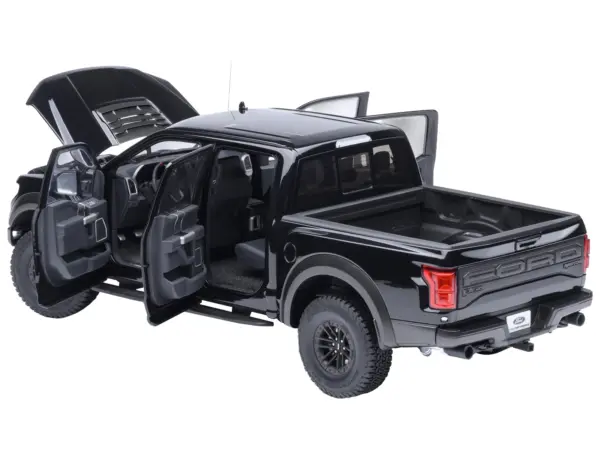 2019 Ford F-150 Raptor Pickup Truck Agate Black 1/18 Model Car by Autoart #2