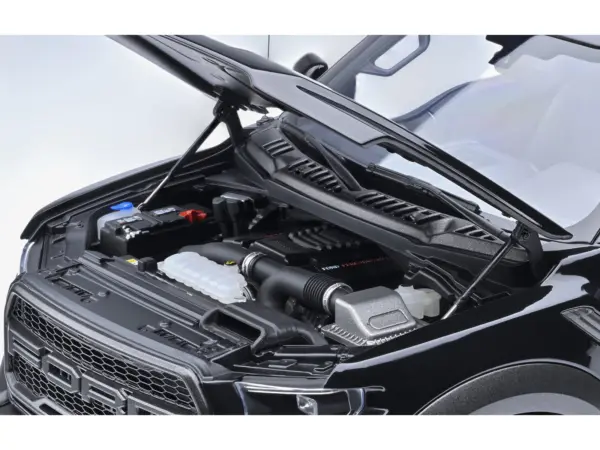 2019 Ford F-150 Raptor Pickup Truck Agate Black 1/18 Model Car by Autoart #3