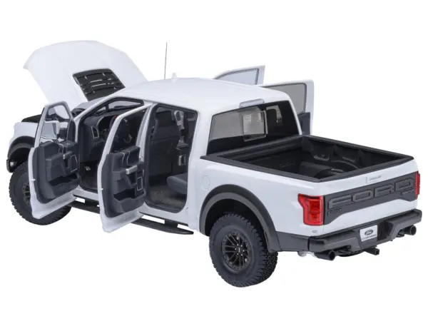 2019 Ford F-150 Raptor Pickup Truck Oxford White 1/18 Model Car by Autoart #2