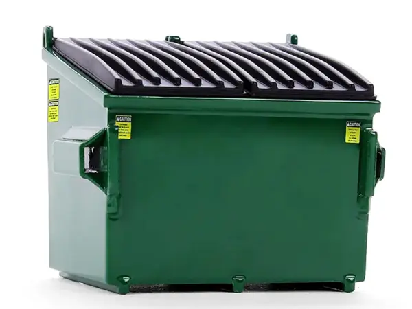 Refuse Trash Bin Green 1/34 Diecast Model by First Gear #2