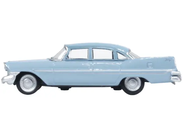 1959 Plymouth Savoy Sedan Powder Blue 1/87 (HO) Scale Diecast Model Car by Oxford Diecast #2