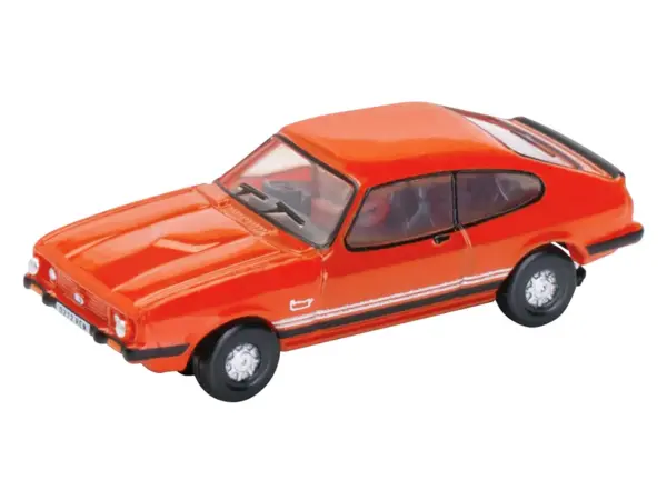 Ford Capri Mk3 RHD (Right Hand Drive) Sebring Red 1/148 (N) Scale Diecast Model Car by Oxford Diecast #2