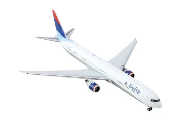 Boeing 767-400ER Commercial Aircraft "Delta Air Lines" (N829MH) White with Red and Blue Tail 1/400 Diecast Model Airplane by GeminiJets #2
