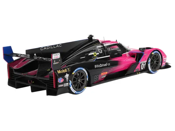 Cadillac V-Series.R #01 Sebastien Bourdais - Scott Dixon - Renger van der Zande "Cadillac Racing" Winner IMSA "Petit Le Mans" (2024) 1/18 Model Car by Top Speed #5