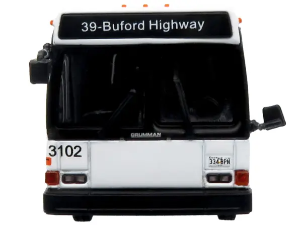 1980 Grumman 870 Advanced Design Transit Bus "MARTA Atlanta" White with Stripes "Vintage Bus & Motorcoach Collection" Limited Edition 1/87 (HO) Diecast Model by Iconic Replicas #4