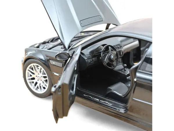 2003 BMW M3 CSL Saphire Black 1/18 Diecast Model Car by Norev #4