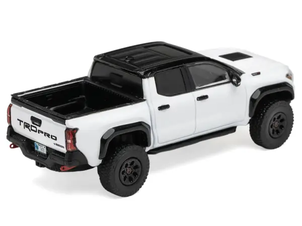 Toyota Tacoma TRD PRO Pickup Truck Ice Cap White with Black Top "DiecastTalk Exclusive" Limited Edition to 1008 pieces Worldwide 1/64 Diecast Model Car by GCD #2