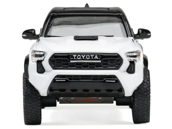 Toyota Tacoma TRD PRO Pickup Truck Ice Cap White with Black Top "DiecastTalk Exclusive" Limited Edition to 1008 pieces Worldwide 1/64 Diecast Model Car by GCD #3