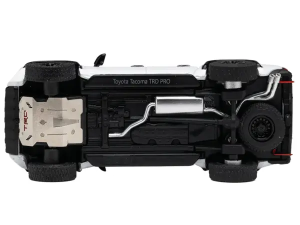 Toyota Tacoma TRD PRO Pickup Truck Ice Cap White with Black Top "DiecastTalk Exclusive" Limited Edition to 1008 pieces Worldwide 1/64 Diecast Model Car by GCD #5