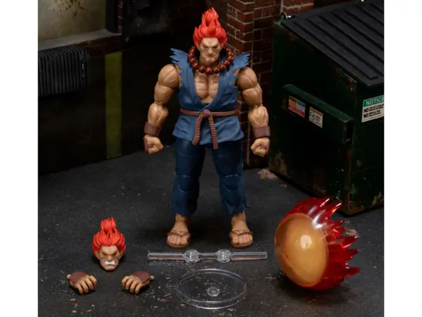 Akuma 6" Moveable Figure with Accessories and Alternate Head and Hands "Ultra Street Fighter II: The Final Challengers" (2017) Video Game Model by Jada #2