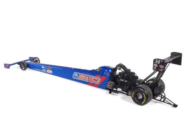 NHRA TFD (Top Fuel Dragster) #14TF Tony Stewart "MOPAR Direct Connection" Blue and Red (2025) 1/24 Diecast Model by Auto World #4