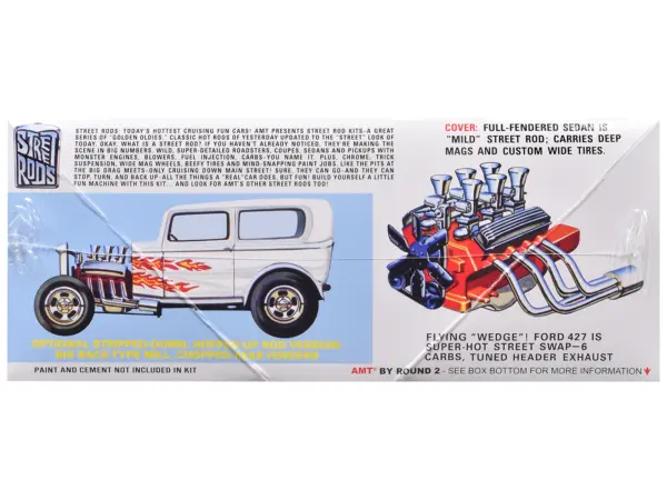 Skill 2 Model Kit 1932 Ford Tudor Sedan "Street Rods" Series 1/25 Scale Model by AMT #3