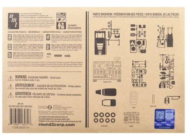 Skill 2 Model Kit 1932 Ford Tudor Sedan "Street Rods" Series 1/25 Scale Model by AMT #4