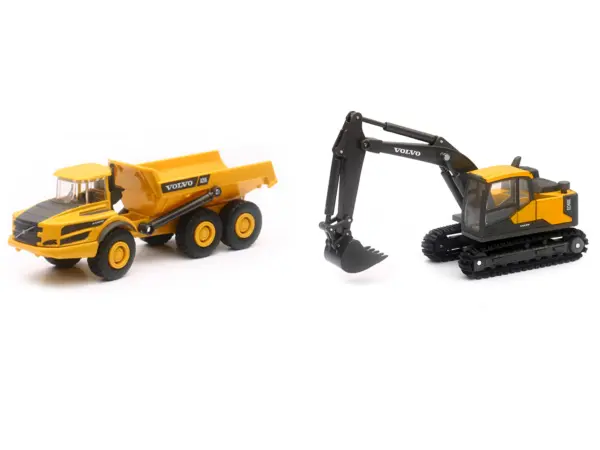 "Volvo Construction Vehicles" Set of 3 pieces Diecast Models by New Ray #3