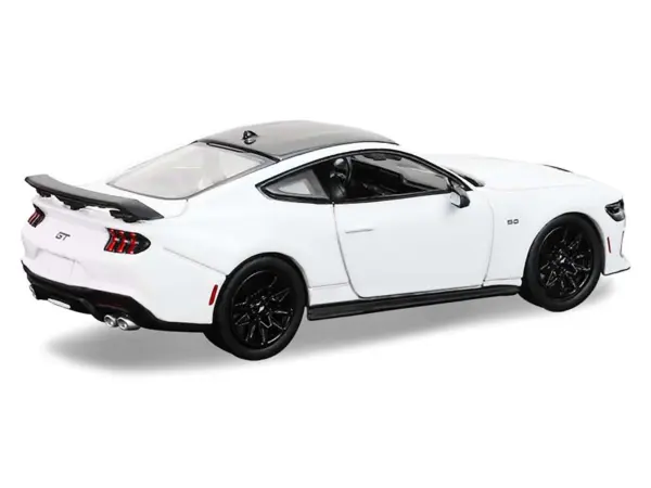 2024 Ford Mustang Oxford White with Black Top "GreenLight Muscle" Series 30 1/64 Diecast Model Car by Greenlight #3