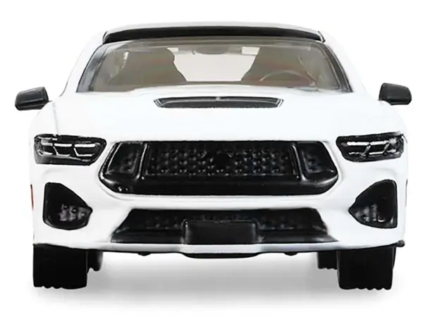 2024 Ford Mustang Oxford White with Black Top "GreenLight Muscle" Series 30 1/64 Diecast Model Car by Greenlight #4