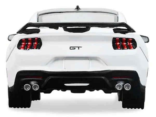 2024 Ford Mustang Oxford White with Black Top "GreenLight Muscle" Series 30 1/64 Diecast Model Car by Greenlight #5