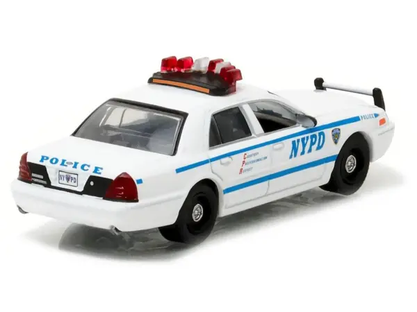 2011 Ford Crown Victoria Police New York Police Department (NYPD) with NYPD Squad Number Decal Sheet Hobby Exclusive 1/64 Diecast Model Car by Greenlight #2