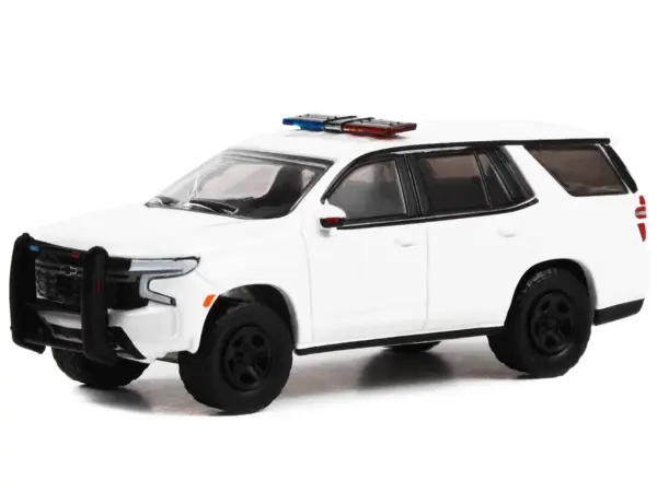 2022 Chevrolet Tahoe Police Pursuit Vehicle (PPV) White "Hot Pursuit" "Hobby Exclusive" Series 1/64 Diecast Model Car by Greenlight #2